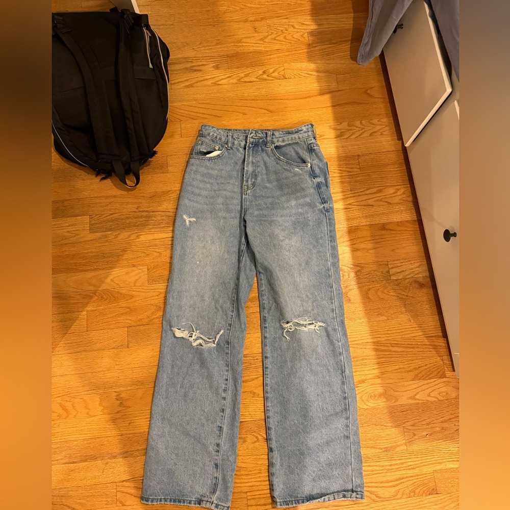 Edikted Blue Distressed Women Jeans